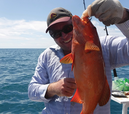 Your choice of beach, estuary or reef fishing